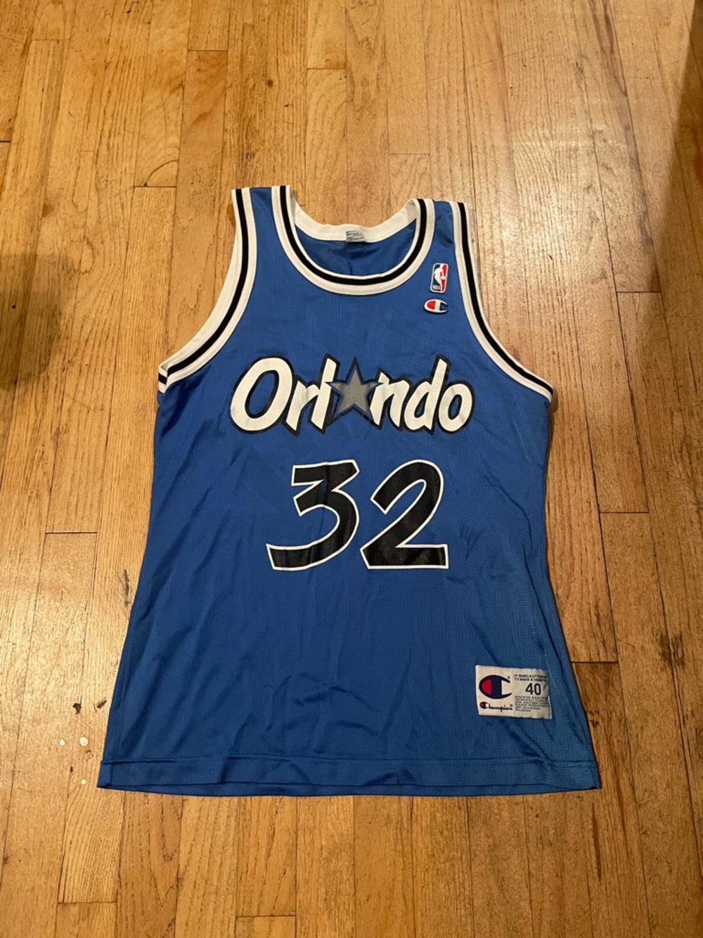Champion Orlando Blue #32 Basketball Jersey